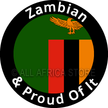Zambian & Proud Of It Sticker 3.3 Inches