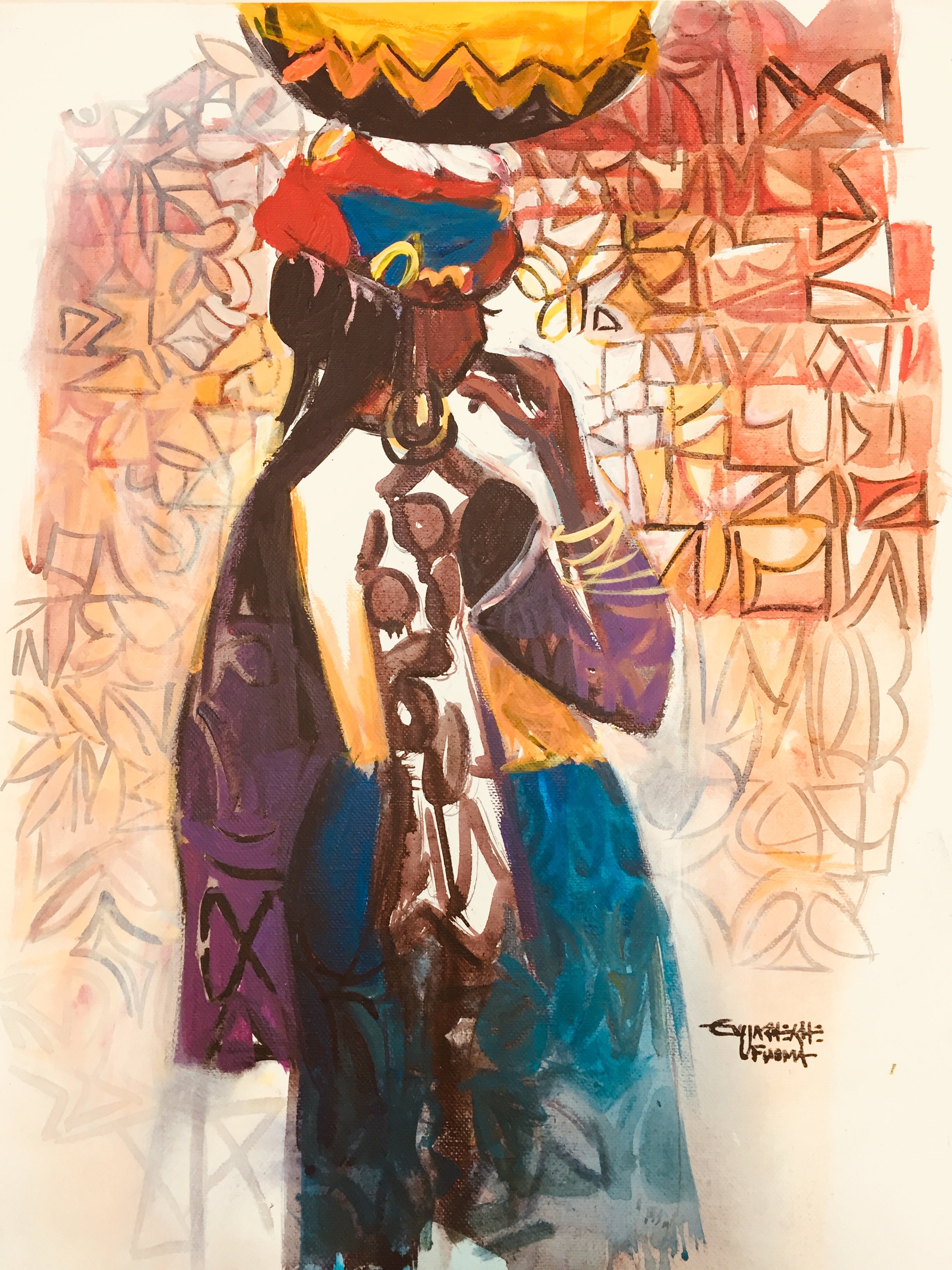 African Painting, African Art 0150 - African Music Buy